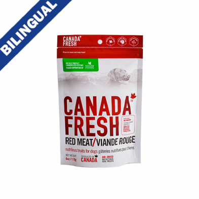 PETKIND CANADA FRESH RED MEAT AIR DRIED NUTRITIOUS DOG TREATS 6OZ